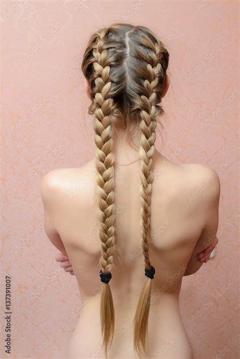 Naked Blonde Girl With Braid Telegraph