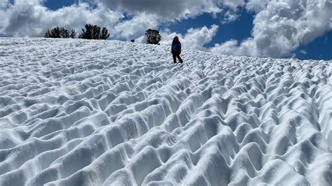 Beautiful Snow Formations Known As Sun Cups On Display In Yosemite