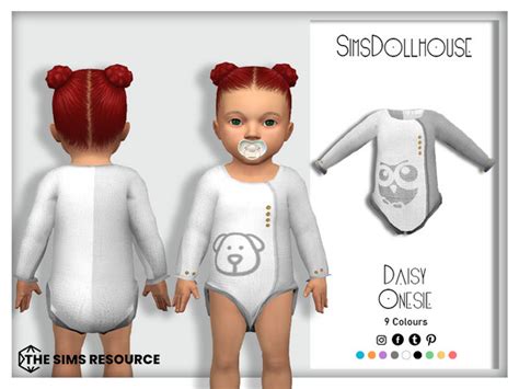 The Sims Resource Daisy Infant Onesie