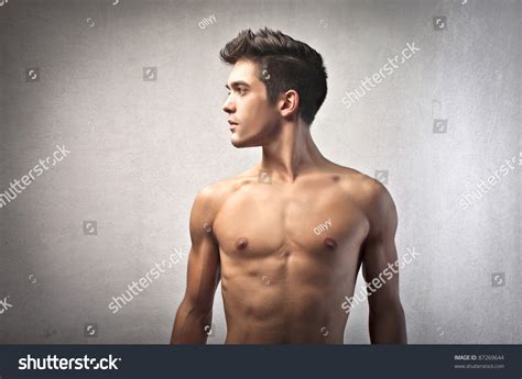 Profile Of A Handsome Bare Chested Man Stock Photo Shutterstock