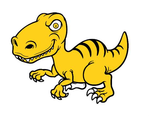 Dibujos de dinosaurio para colorear 67 dibujos de dinosaurio para imprimir y pintar. Dibujo de Dinosaurio velociraptor pintado por en Dibujos ...