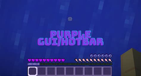 Purple Hotbargui Minecraft Texture Pack
