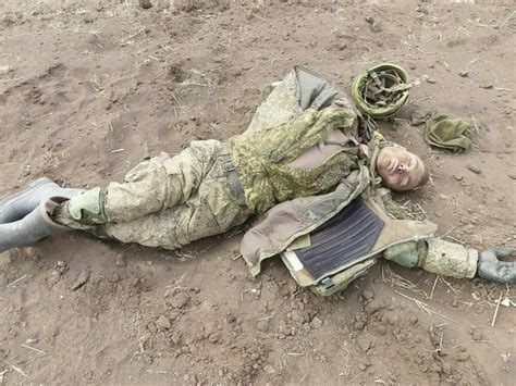A Large Pile Of Dead Russian Vdv Paratroopers Paras In Bucha Area In