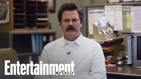 Parks And Recreation Nick Offerman Explains The Series In 30 Seconds Entertainment Weekly