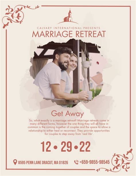 Copy Of Offwhite Church Couples Retreat Flyer Templat Postermywall