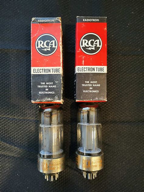Matched Pair Rca Usa A Tubes Double D Getters Reverb Canada