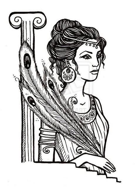 Dibujo para colorear mitología griega > zeus. Hera by Ithelda.deviantart.com on @deviantART | Dibujos de dios, Hera diosa griega, Dioses griegos