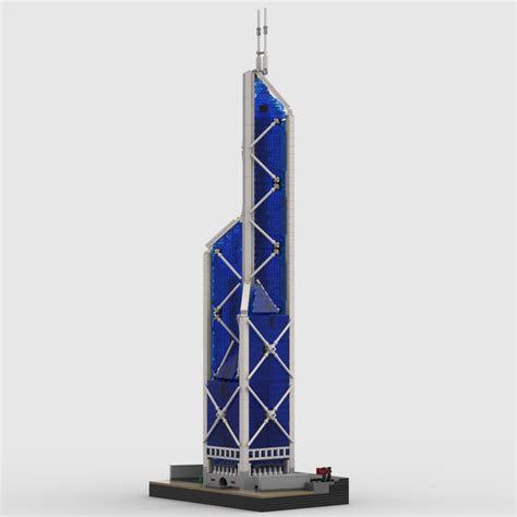 Lego Moc Bank Of China Tower At 1650th Scale By Funnytacobunny