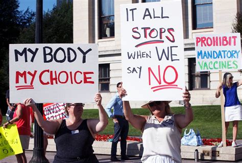 Anti Vaxxers Have Co Opted The Pro Choice Slogan “my Body My Choice