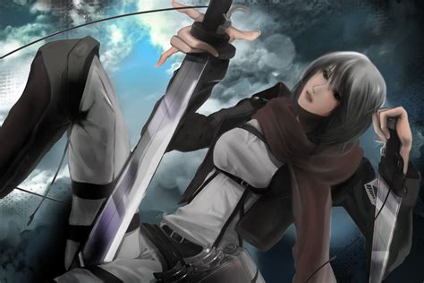 Mikasa Ackerman Blades Shingeki No Kyojin Wallpaper Hd Anime 4k