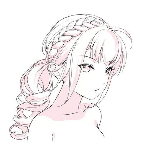 How To Draw Ten Types Of Braids Drawings Drawing Hair Tutorial