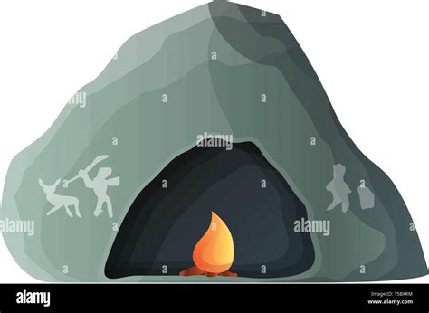 Prehistoric Cave Icon Cartoon Of Prehistoric Cave Vector Icon For Web
