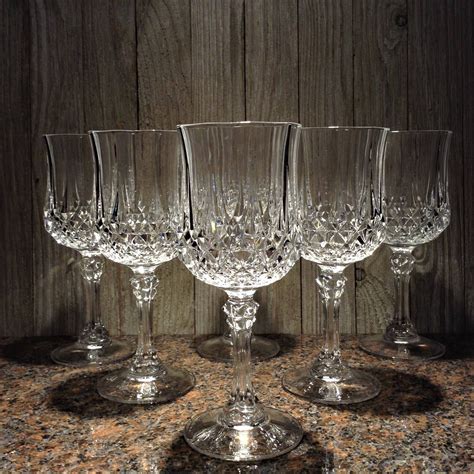 antique crystal wine glasses