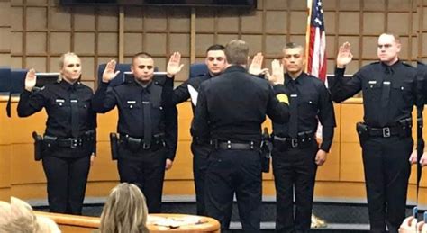 Five New Merced Officers And Lt Struble Promoted To Captain Merced