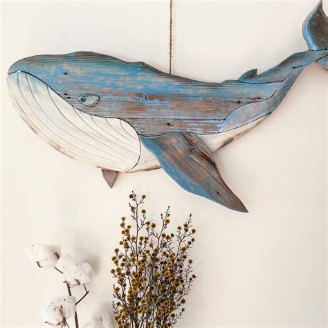Whale Wood Art Reclaimed Wood Wood Wall Art Wood Whale Etsy