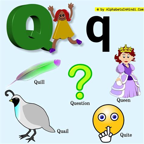 3,272,908 views jan 8, 2019 this video contains simple and easy words and thei . Q For Quill Alphabet, Phonic Sound And 5 Words HD Image