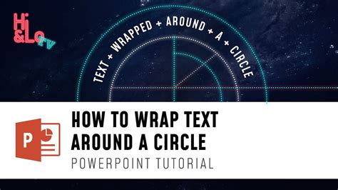 Powerpoint Tutorial How To Wrap Text Around A Circle Youtube