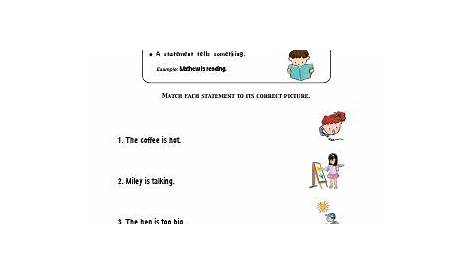 statements and questions worksheets