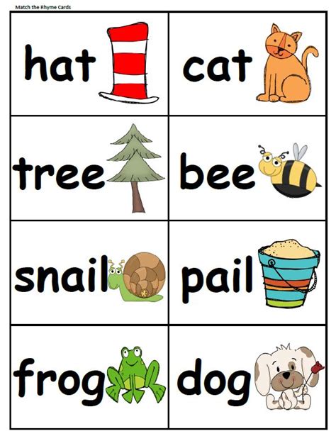 Rhyming Word Worksheets For Preschoolers Download A Free
