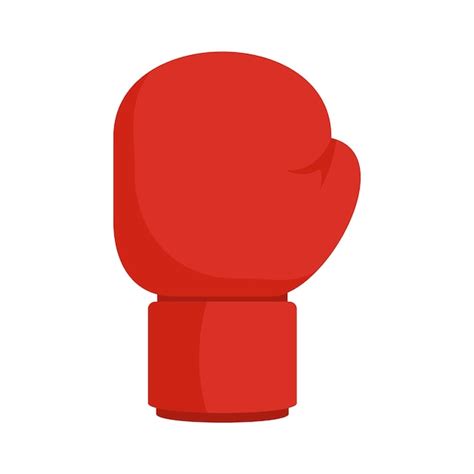 Premium Vector Boxing Red Glove Icon Flat Illustration Of Boxing Red