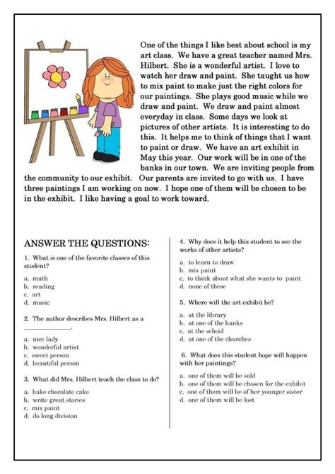 grade reading worksheets  coloring pages