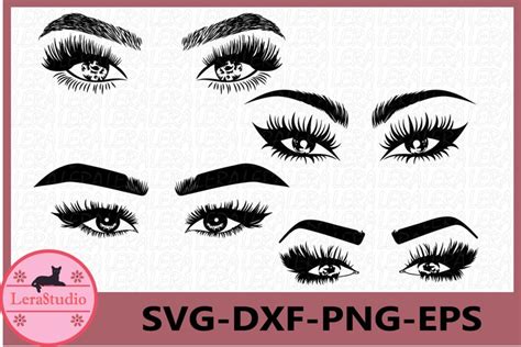 Eyelashes Girl SVG Makeup SVG Eyes Svg Girl Clipart