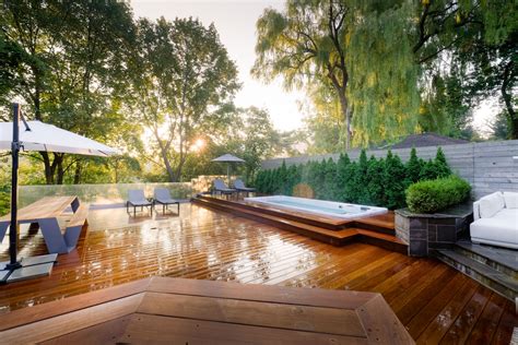 Backyard Swim Spa Deck Ideas Creative Designs For Inspiration