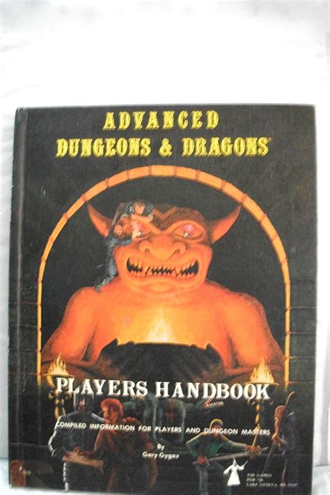 Vintage Book Advanced Dungeons And Dragons Players Handbook