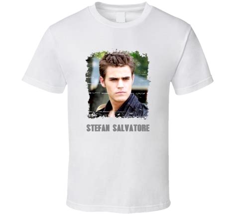 Stefan Salvatore Vampire Diary Character Worn Look Cast Member T Shirt