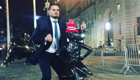 Man Disgusts With Simulated Sex Act On Fearless Girl Statue Newshub