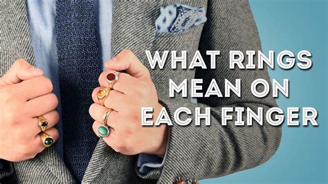 Right now he needs some rest, and so do you. Rings & Their Meaning, Symbolism For Men - What Finger(s ...
