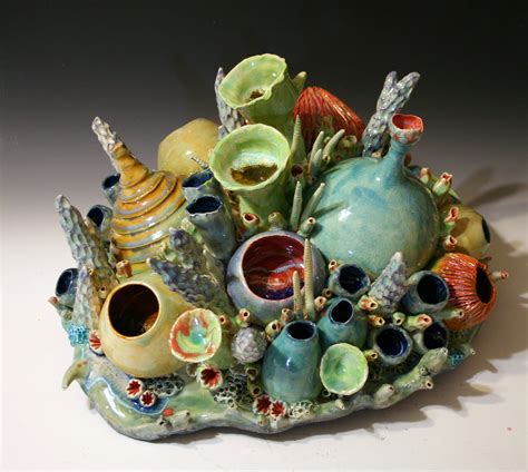 Ceramic Coral Reef Sculpture By Diane Martin Lublinski Follow My Work