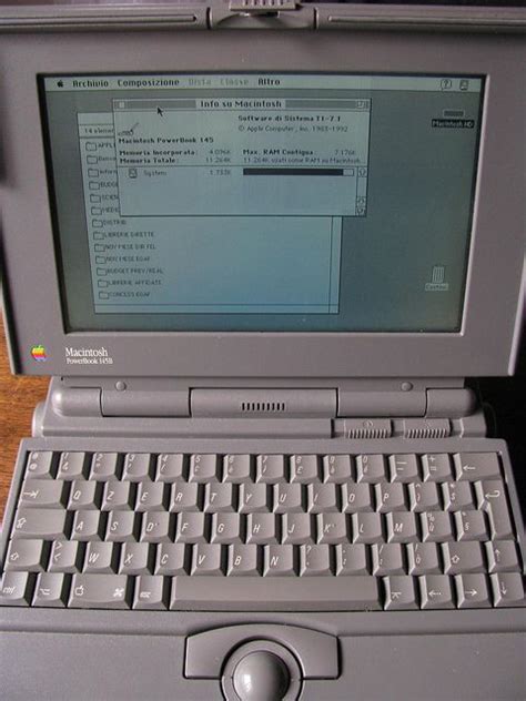 Apple Macintosh Powerbook 145b Apple Macintosh Old Computers