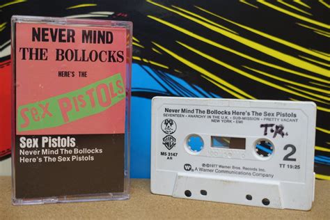 Sex Pistols Never Mind The Bollocks Cassette Tape 1977 Warner Bros Records Vintage Analog Punk