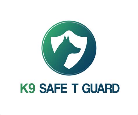 Elegant Playful Security Guard Logo Design For K9 Safe T Guard By