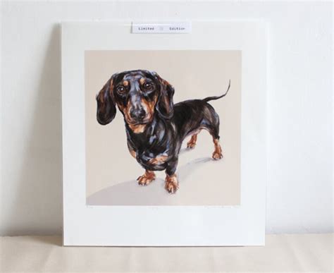 Dachshund Painting Dog Art Print Limited Edition Dog Print Etsy
