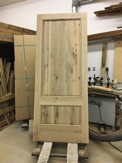 Solid Reclaimed White Oak Door I Finished At My Work 42 X 96