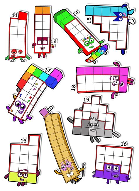 Magnetic Numberblocks Set 1 To 100 And Multiplication Dry Etsy