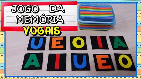 Diy Jogo Da MemÓria Das Vogais Veda23 Diy Make It Yourself Kids Rugs