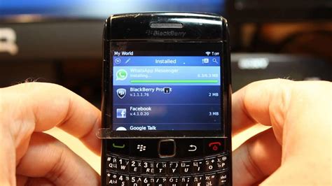 Whatsapp Messenger Install To Blackberry Bold 9780 Youtube