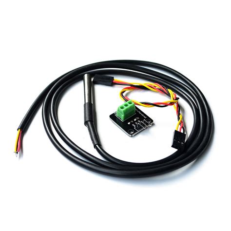 Ds18b20 Temperature Sensor Waterproof 100cm With 254mm Terminal