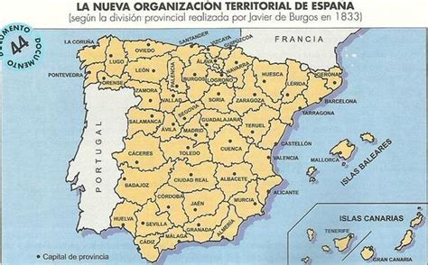 Historia De España Mapa De Divisiones Administrativas De España Antes