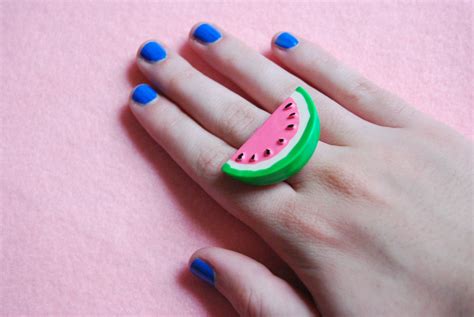 Slice Of Watermelon Ring Etsy Rings Perfect Pink Creative Jewelry