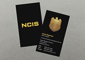 The first option that you have for your business card's design is to use a city government themed graphic. Law Enforcement Business Card | Kraken Design