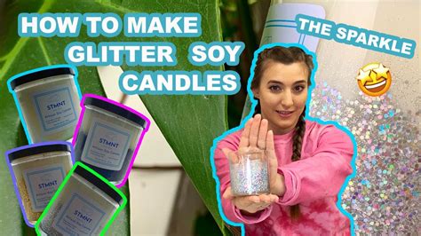 How To Make Glitter Soy Candles Youtube