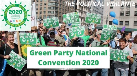 First Day Of Green Party Convention Youtube