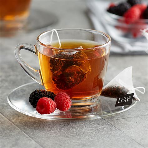 Pure Leaf Black Tea With Berries Pyramid Tea Sachets 25box