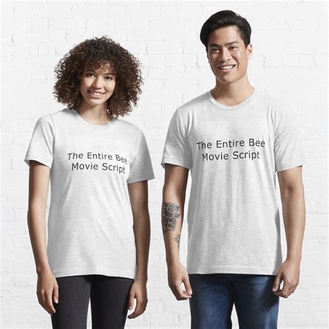 The Entire Bee Movie Script Literally T Shirt For Sale By Superfly360