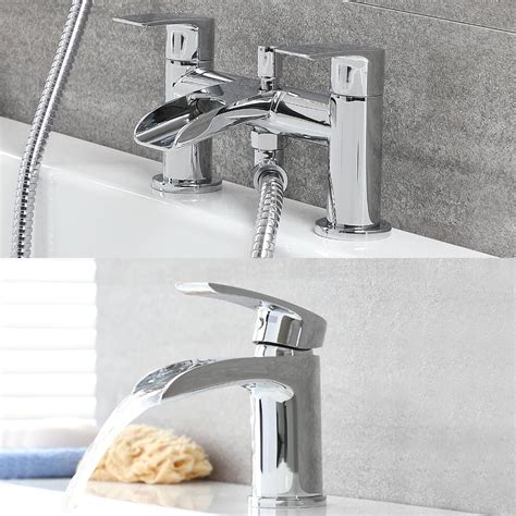 Looking for a good deal on shower set? Milano Razor - Modern Waterfall Basin Tap with Matching ...