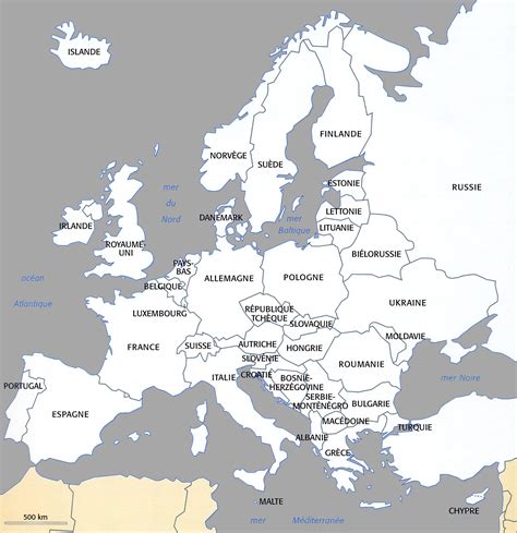 Europe Carte Des Pays Archives Voyages Cartes